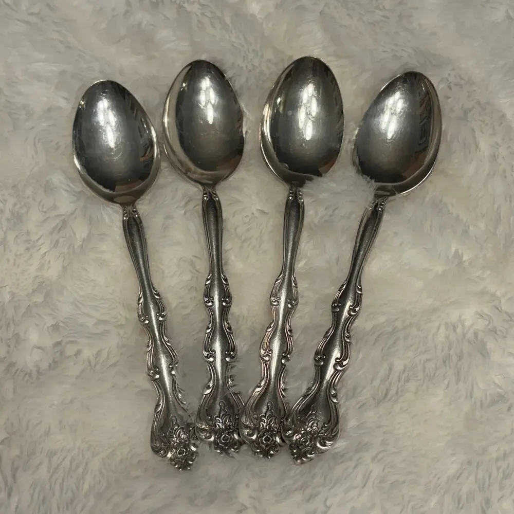 International Silverplate Interlude Spoons Set of 4 Flatware